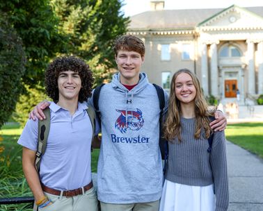 Brewster Academy students on first day of class