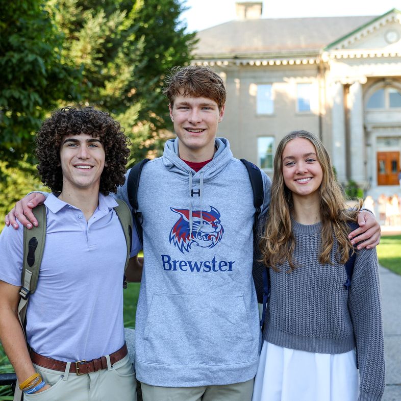 Brewster Academy students on first day of class